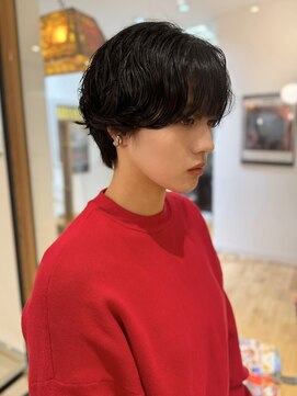 ルアウハク 梅田(LUAU Haku) 【REN】ニュアンスショートパーマ