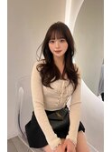 モテグレージュ_メルティカラー似合わせカットセミロング