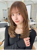 レイヤーカット/ロング/小顔カット/ミディアムレイヤー/顔まわり