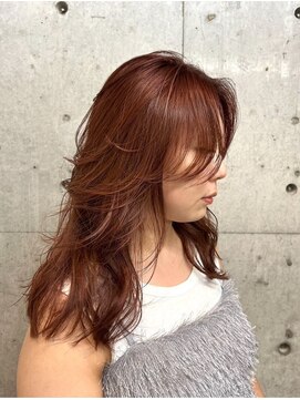 オーサム 下北沢(THE AWESUM) 前髪の流れ韓国レイヤーで動きのあるツヤ髪[下北沢/下北沢駅]