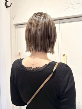 ケークリエイティブコード(K creative COrDE) ハイライト×切りっぱなしボブ