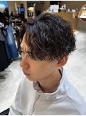横浜ツイストスパイラルパーマ波巻きパーマシャドウパーマ30代◇