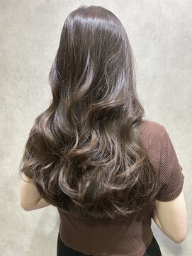 ルノン フィージュ(LUNON fieju) 暗めカラーグランマッシュデザインカラーフェイスフレーミング