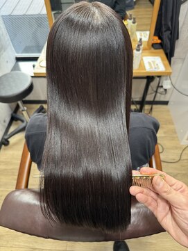 60代エイジング毛を優しく整える艶ロング