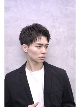 メンズショート/アップバング/ビジネスマン