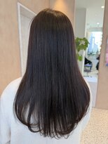 オン キャナルシティ博多前店(on)&nbsp;【中里恵梨】チョコレートブラウン/艶カラー/ロング/30代/