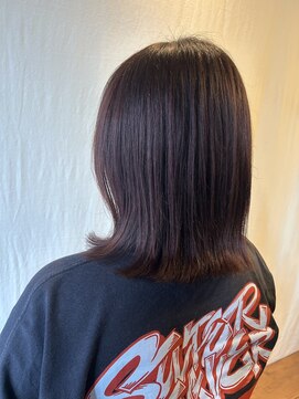 ココカラヘアー ニコ(cococara hair nico) ミディアムボブ/バイオレットピンク/艶髪
