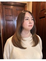 フランジェッタヘアー(Frangetta hair)&nbsp;艶感！大人レイヤー♪内城