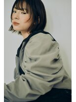 リノ 寺田町南口店(rino)&nbsp;黒髪/切りっぱなしボブ/ぱっつんボブ/外ハネボブ/レイヤーボブ