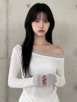 エイチ ウルフカット 大阪梅田(811) レイヤーボブヘアカラーバレイヤージュ50代くるみちゃんヘア