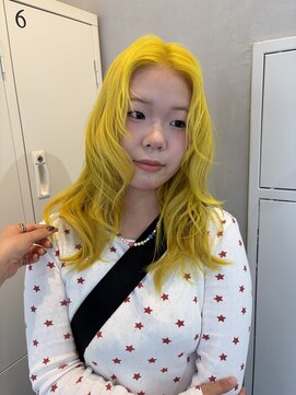 エイト プラット 渋谷2号店(EIGHT plat) 色落ち綺麗イエローカラー レイヤースタイル 6/9
