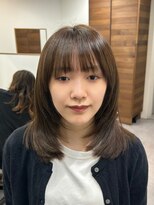 ファーストステップ 表参道(FIRST STEP)&nbsp;韓国風ミニボブタンバルモリ切りっぱなしボブ前髪あり小顔ボブ