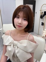 リリーワン 心斎橋(Lily Wong)&nbsp;韓国ヘア/ボブカット/ニュアンスカラー/顔まわりカット