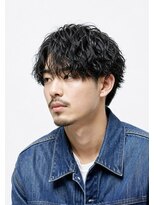 バーバーショップテト(barber shop tete)&nbsp;波巻きパーマ/センターパート