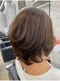 【LANDS】40代50代ヘア/トップふんわりマッシュ/くびれレイヤー
