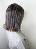 シルバー系バレイヤージュ