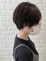 デイジー インデックスヘア 大島店(DAISY index hair)&nbsp;ハイライト×丸みとくびれ×大人ショートボブ ハンサムショート
