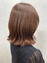 ヘアデザインロアール 元町店(Hair Design LOIRE) 重ためボブ×明るめブラウン