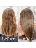 ブリーチ毛美髪改善縮毛矯正