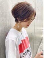 ワン バイ ジエクト(One by The Ect)&nbsp;大人ショートボブグレージュ前髪長め【大阪梅田】