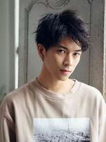 ヘアーアンドネイル フェリス 富士南店(hair&nail feliz) 黒髪アップバングの暗髪style