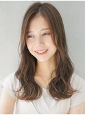 ミルクティーピンク大人ガーリールーズヘアこなれヘアモテ髪