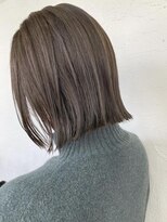 フレイムスヘアデザイン(FRAMES hair design)&nbsp;切りっぱなし bob×カーキグレージュ