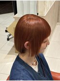 オレンジブラウン ハイトーンカラー