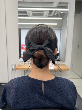 バルベストーキョーサウス(BARBES TOKYO SOUTH) シンプルシニヨンヘア【清板】