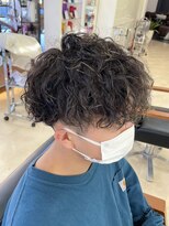 フォルテ 榛原パームス店 伊藤)ハイライトメッシュ×デザインパーマ