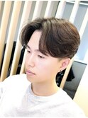 【Hale】ブルーブラックNo2966韓国マッシュスパイキーショート