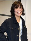 ボブパーマ 前髪パーマ 顔周りカット 姫カットレイヤー 艶髪