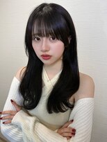 サク(Sac.) 顔周りカット×ブルーブラックSac.栃木優佑