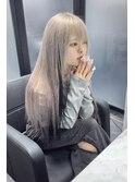 シールエクステ×ホワイトミルクティー×インナーブラック