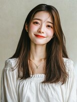 ミツバ(3tuba)&nbsp;髪質改善 うるつやストレート 暗髪 セミロング 20代　宇宿