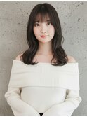 韓国風くびれヘア／ダークグレージュ