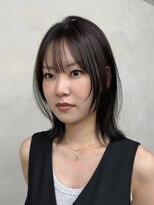 ニコ トウキョウ 渋谷(nico TOKYO)&nbsp;ロングレイヤーカット顔周りレイヤーウルフハッシュカット韓国