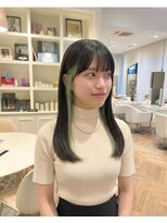 ハーツオオサカ(HE:ARTS OSAKA)&nbsp;抜け感オリーブインナーのロングヘア