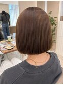 大人ボブ/切りっぱなし/30代40代50代60代