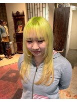 グッドフェローズ キタホリエ(GoodFellas kitahorie)&nbsp;艶カラーのレイヤーカットで魅せるハイトーンブリーチ艶感