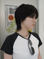 ウーズ ハラジュク(Ooze.HARAJUKU) ハッシュカットグレージュデザインカラーツートーンカラー原宿