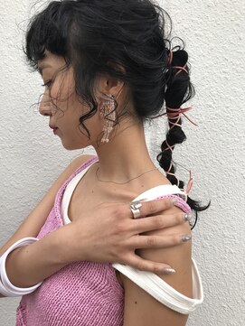 シーク(seek) 【seek 菜月】個性派アレンジ!革紐アレンジ【長野 松本】