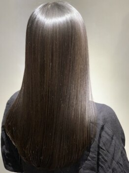 ヘアーサロン ミッセェルの写真/【福山駅車で10分/奈良津町】サラ艶の仕上がりで手触りに感動…！ずっと触れていたくなるような美髪に♪