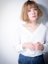 カバーヘア ブリス 戸田公園西口店(COVER HAIR bliss) 外国人カラーが個性的くせ毛風ふわミディw戸田公園10代20代30代