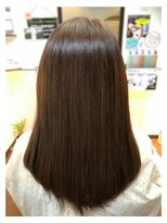 ヘアーメイク クーラ 行橋店(Hair make CURA) ツヤ感ストレート30代40代大人かわいい愛されブラウン