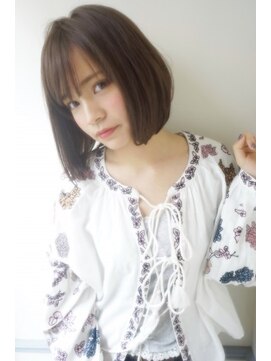 ネオリーブアイム 横浜西口店(Neolive aim) 前髪ありの子供っぽく見えない前下がりボブ♪