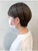 タイトショート_Aラインボブマロンベージュ_ba332571