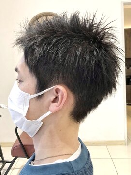 クアトログランシュ ひたちなか店(QUATRO×GranCieux) ★メンズアップバングショート★