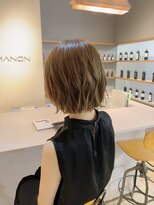 フランチェスカドット(francesca.)&nbsp;アッシュベージュ×切りっぱなしボブ【竹中慎治】梅田