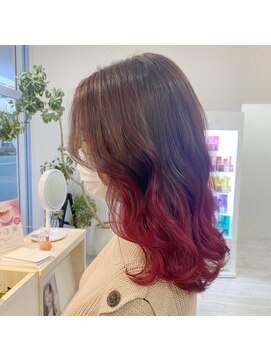 エルフ(elf) アッシュブラウン×ローズピンク